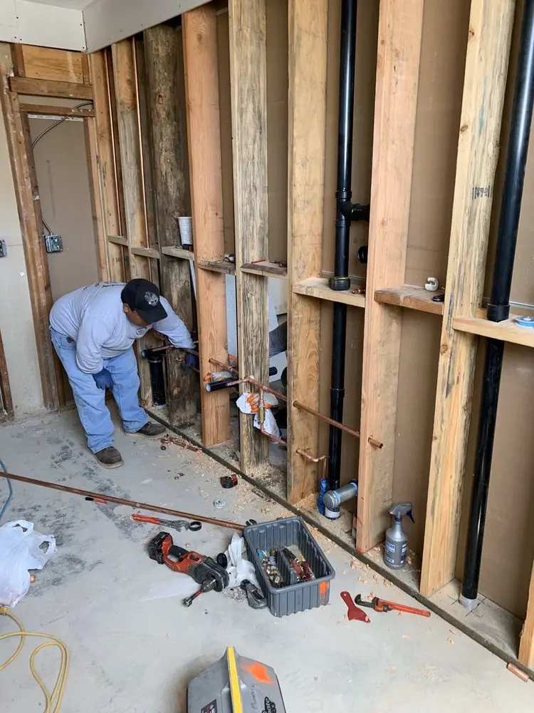 Commercial rough-in plumbing for Water Heater Replacement in Energy Park